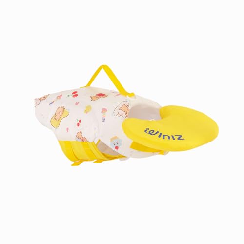 Dog Life Jacket - Pet Safety Vest with Removable Front Float & Rescue Handle - Adjustable High Buoyancy Aid Pet Supplies for Boating, Surfing, Swimming (Yellow, Mediu) - color: Yellow