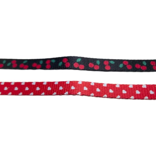 Pack of 2 Cat Collars Breakaway with Bell Safety Buckle, Dots & Cherries Style, Adjustable Cute Comfy Kitten Collars for Girl Boy Kitty Puppy Small Pets, 8-11" - color: Dots&Cherries, Pack of 2