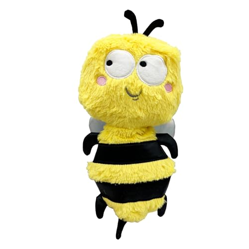 Huxley & Kent Funny Dog Toy w/Squeaker – Power Plush Squeaky Dog Toys for Small, Medium & Large Dogs – Soft Stuffed Animal for Indoor Play & Fetch - Slappies® Buzz Bee, Small - size: Small, style: Buzz Bee