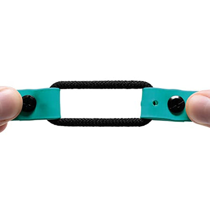 Educator 3/4" Quick Snap Bungee Dog Training Collar Strap – Fits ME-300, ET-300/400, EZ-900, PE-900 & PG-300 Receivers – Trim-to-Fit 33" Biothane – Not Compatible with FE-580, ET-800 or UL-1200,Teal - color: Teal
