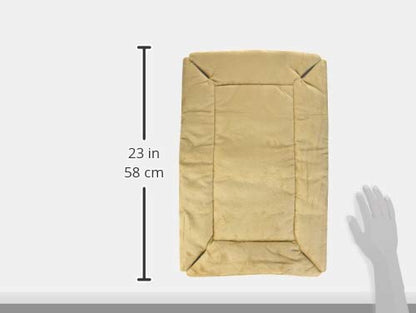 K&H Pet Products Self-Warming Dog Crate Bed, Machine Washable Dog Crate Mat, Tan X-Small 14 X 22 Inches (Pack of 2) - color: Tan, size: Extra-Small (14 in x 22 in) (Pack of 2)