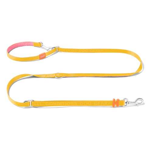 Hands Free Dog Leash with Padded Handle,Multifunctional Crossbody Waist Leash for Walking Running Jogging Training,7.5 FT Nylon Adjustable Length for All Breeds(Yellow, Ultralight) - color: Yellow, size: UltraLight