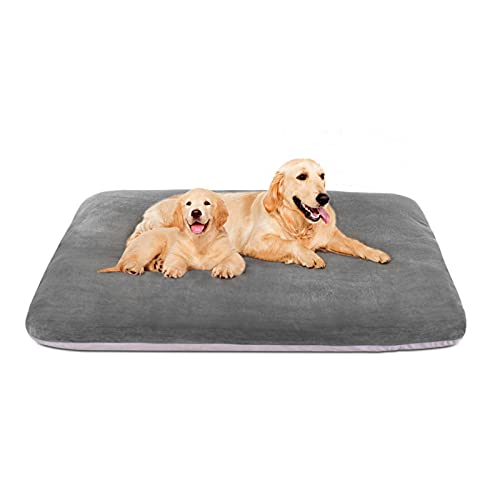 Super Comfy Dog Bed for Large Dogs, 47" Extra Large Washable Dog Bed with Removable Cover, Anti-Slip Bottom & High-Density Foam, Jumbo Size XL Dog Mattress - color: Grey, size: 47.0"L x 39.0"W x 5.0"Th