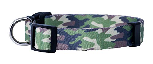 Native Pup Camo Dog Collar (Medium, Green) - color: Green, size: Medium (Pack of 1)