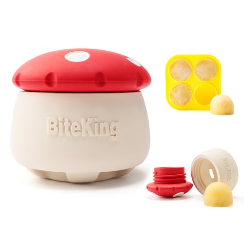 Natural Rubber Long Lasting Interactive Dog Toys to Keep Them Busy, Freeze Enrichment Toys for Medium and Large Dogs - Lifetime Replacement - Frozen Puzzle Treat Dispensing Dog Toys - color: Frozen Mushroom Dog Toy