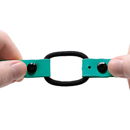 Educator 3/4" Quick Snap Bungee Dog Training Collar Strap – Fits ME-300, ET-300/400, EZ-900, PE-900 & PG-300 Receivers – Trim-to-Fit 33" Biothane – Not Compatible with FE-580, ET-800 or UL-1200,Teal - color: Teal