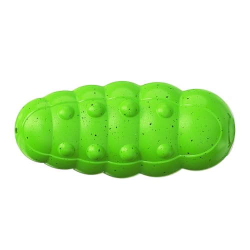 Dog Chew Toys, Squeaky Interactive, for Aggressive Chewers, TPR Rubber, Tough and Durable (Green) - color: Green
