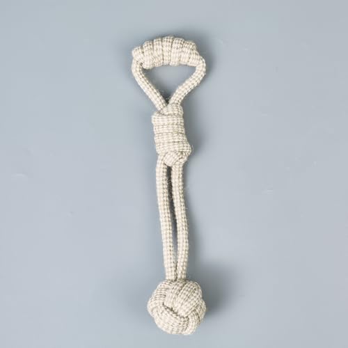 Pet Rope Toys (Small Grayish-White Rope 4pcs) - size: Small Grayish-white rope 4pcs