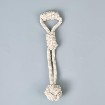 Pet Rope Toys (Small Grayish-White Rope 4pcs) - size: Small Grayish-white rope 4pcs