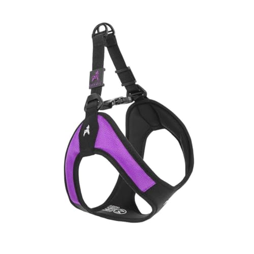 Gooby - Escape Free Easy Fit Harness, Small Dog Step-In Harness for Dogs that Like to Escape Their Harness, Purple, X-Small - color: Purple, size: X-Small chest (15~17.25")