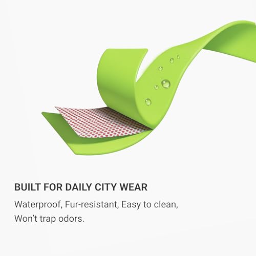 Waterproof Dog Collar, Stink Proof PVC Coated Collar with Lightweight Aluminum Hardware & Transparent Buckle, Heavy Duty for Small Medium Large Dogs, Green, Medium - color: Green, size: M
