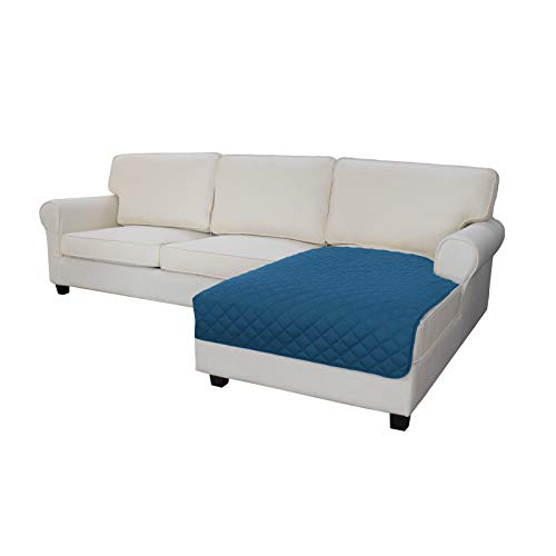 Easy-Going Sectional Couch Covers for Dogs L Shape Sofa Cover Reversible Sofa Slipcover Chaise Lounge Cover Furniture Protector Cover for Pets Dog Cat (42 x 52 inches, Peacock Blue/Peacock Blue) - color: Peacock Blue/Peacock Blue, size: 42" x 52"