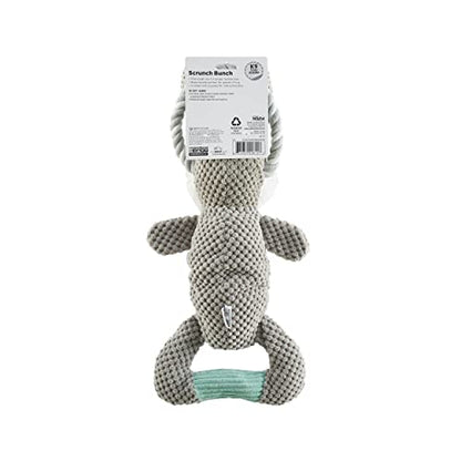 Outward Hound Scrunch Bunch Bunny Interactive Plush Squeaky Dog Tug Toy - color: Scrunch Bunch Bunny