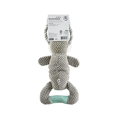 Outward Hound Scrunch Bunch Bunny Interactive Plush Squeaky Dog Tug Toy - color: Scrunch Bunch Bunny