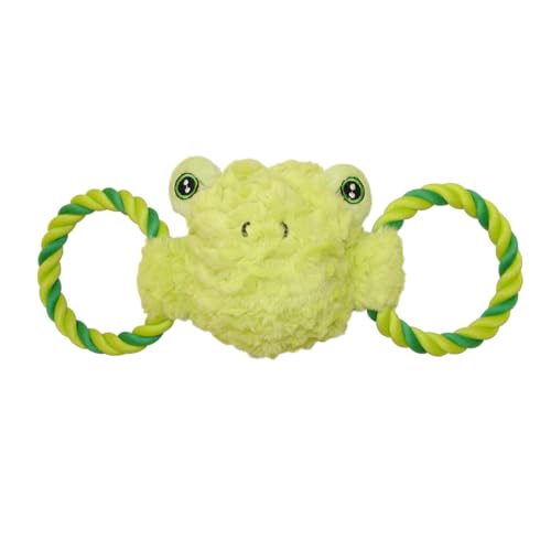 Jolly Pets Jolly Tug-a-Mal Frog Tug/Squeak Toy, Medium - color: Frog, size: Medium