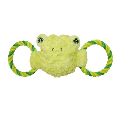 Jolly Pets Jolly Tug-a-Mal Frog Tug/Squeak Toy, Large - color: Frog, size: Large