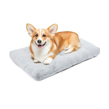 Amazon Basics Medium Dog Bed for Crate, Washable Medium Dog Mat for Pet Kennel, Anti-Slip, 36x23x3.5 Inches - size: M-36"×23"×3.5"