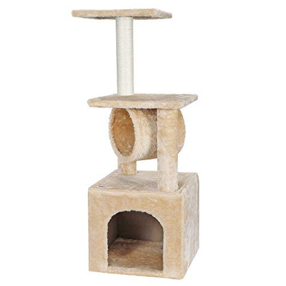 ZENY 36 inches Cat Trees for Kittens Cat Furniture Towers with Scratching Posts, Double Perches, and Roomy House Kitty Cat Activity Trees Climber Towers