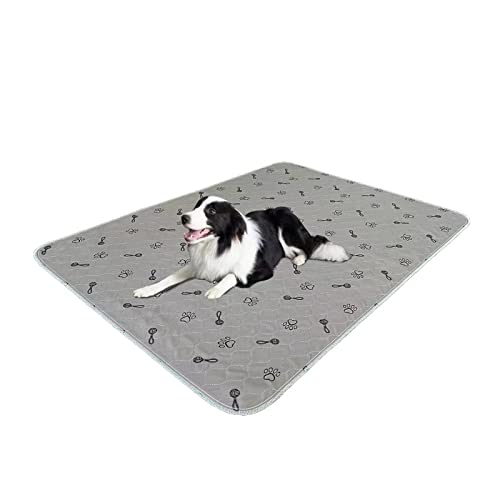 Peepeego 2Pack Pee Pads for Dogs Washable+Free Dog Comb, Waterproof Rugs 36”x48, Absorbent Dog Pads Reusable, Non Slip - size: 2Pack 36x48