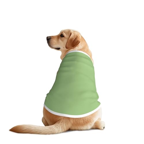 SWEET TANG Dog Cooling T-Shirt for Medium Large Dogs, Sage Green, Quick Dry Breathable Mesh Sun Protection T-Shirt for Puppy, 5X-Large - color: Pattern (450), size: 5X-Large