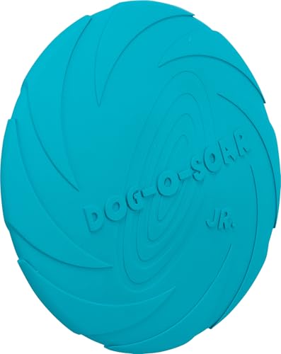 Trixie Dog Disc Dog Toy Made of Natural gimmi - bite-Resistant - Splinter-Free - Low Risk of Injury - ø 18 cm - Blue - 33501 - size: 18cm