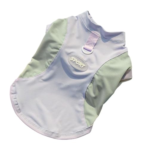 Dog Cooling Vest with D-Ring, Lightweight Breathable Sport Sun Shirt, Quick-Dry Sleeveless Stretchy Shirts for Small Medium & Large Dogs(Gray,X-Large) - color: Gray, size: X-Large