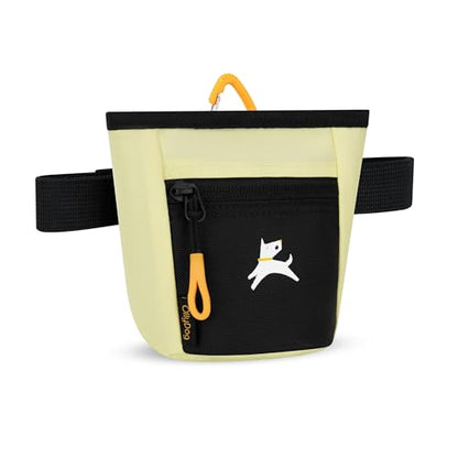OllyDog Goodie Treat Bag, Dog Treat Pouch, Waist Belt Clip for Hands-Free Training, Magnetic Closure, Dog Training and Behavior Aids, Three Ways to Wear (Sol) - color: Sol