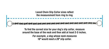 Terrain D.O.G. Laced Chain Slip Collar - color: Gray/Black