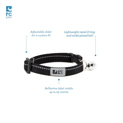 RC Pets Primary Collection Kitty Breakaway Collar, Black - color: Black