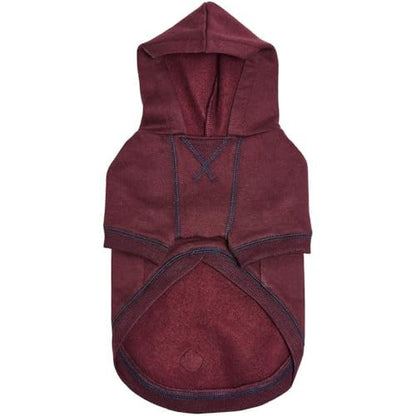 Blueberry Pet Dog Hoodie – 14″ Soft Cotton‑Blend Sweater for Small Dogs, Burgundy Red, Award‑Winning Frenchie Apparel - color: Dog Hoodie - Burgundy Red, size: 14 inch (Pack of 1)