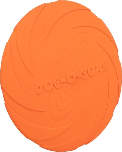 Trixie Dog Disc Natural Rubber – Ideal for Fetch Games – ø 22 cm – Orange – 33502 - size: Maße: ø 22 cm