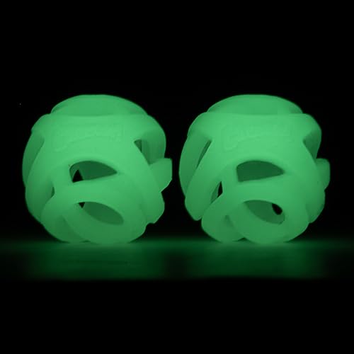 Chuckit! Air Glow Fetch Ball Dog Toy, Small (2 Inch) Pack of 2, for Breeds 0-20 lbs - size: Small