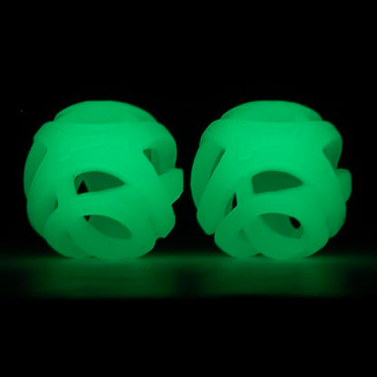 Chuckit! Air Glow Fetch Ball Dog Toy, Small (2 Inch) Pack of 2, for Breeds 0-20 lbs - size: Small