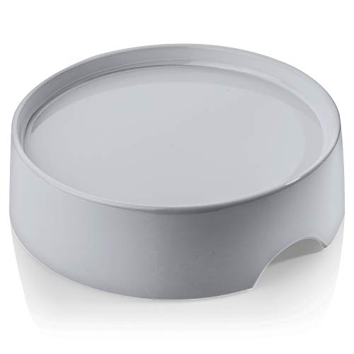 CatGuru Food Table for Cat Bowls, Elevated Feeding Station for Cat Food Bowl, Raised Stand for Pet Food and Water Bowls, Pet Feeder for Indoor Cats, Stress Free Stand for Pet Dishes or Plates (Grey) - color: Grey