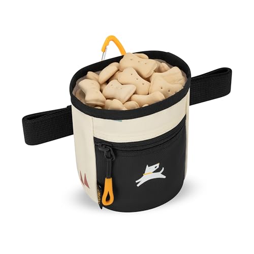 OllyDog Goodie Treat Bag, Dog Treat Pouch, Waist Belt Clip for Hands-Free Training, Magnetic Closure, Dog Training and Behavior Aids, Three Ways to Wear (Terrazzo) - color: Terrazzo