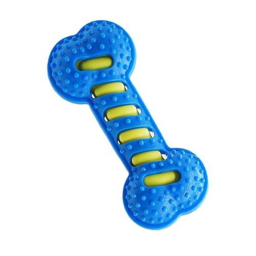 R.K.F Ultra Durable Dog Chew Toy for Aggressive Chewers – Durable TPR Rubber, Teeth Cleaning Texture, Long-Lasting Tough Toy for Medium & Large Dogs— Blue, Orange, Green (Blue) - color: Blue