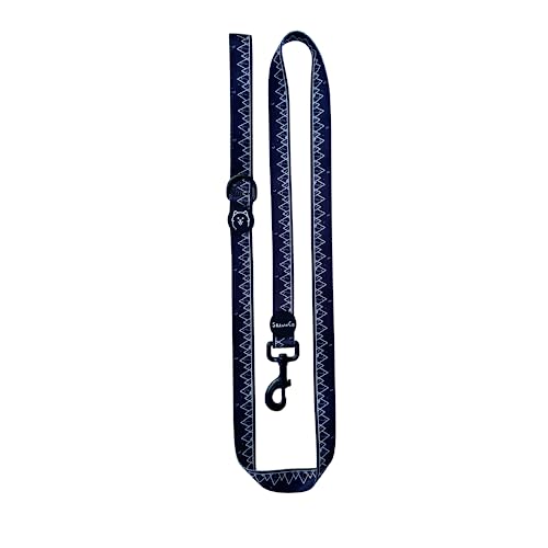 ShawnCo Dream Walk Dog Leash- Premium, Nylon Pet Leash with Soft Neoprene Handle for Small, Medium and Large Dogs (Wolf Moon, Small) - color: Wolf Moon, size: Small