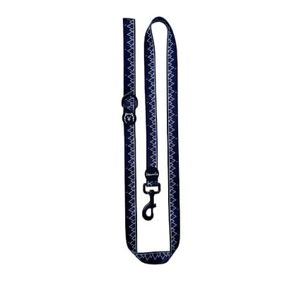 ShawnCo Dream Walk Dog Leash- Premium, Nylon Pet Leash with Soft Neoprene Handle for Small, Medium and Large Dogs (Wolf Moon, Small) - color: Wolf Moon, size: Small