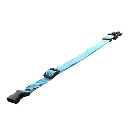 SALO Nylon Dog Collar, Adjustable Dog Collars for Medium Large Dogs, 1 Inch Wide (Blue) - color: Blue, size: 1"x 16-23"