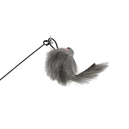 VINGVO Suction Cup Cat Toys for Indoor Cats, Cat Toy Handheld Teaser Wand Toy Interactive Cat Toy Hanging Door Kitten Toys for Kitty Kitten Scratching Exercise Indoor (Squirrel) - size: squirrel