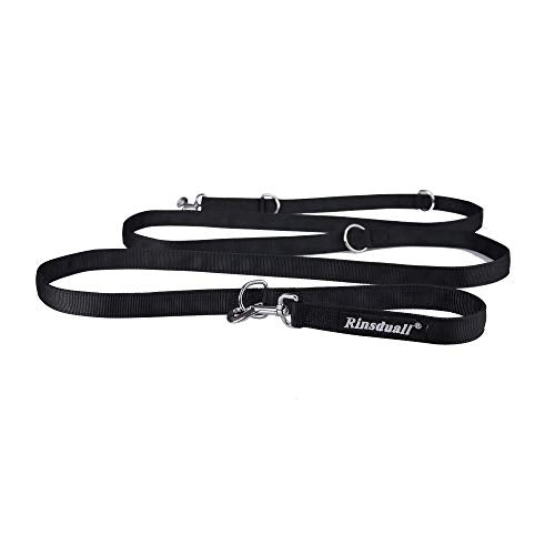 Nylon Dog Leash - Adjustable Heavy Duty Training Lead, 3m Hands Free Strong Line for Large Dogs