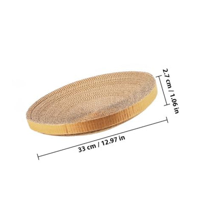 Cabilock 2pcs Replaceable Cat Scratch Board Corrugated Cardboard Pad Sturdy Fun Scratcher Floor Accessory for Indoor Cats and Kittens