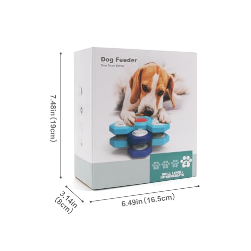 Interactive Dog Puzzle Toys for Large Medium Small, Squeaky Enrichment Toys Mentally Stimulation Toys for Training, Dog Treat Chew Toy Gifts for Puppy&Cats