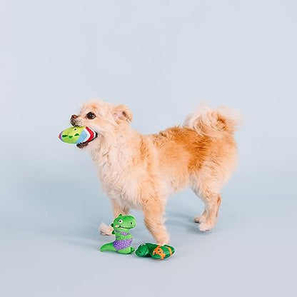 Fringe Studio Plush Dog Toy Set, Rawr-Ing Summer, Small 3 Piece Set, Pet Shop Collection (662089)