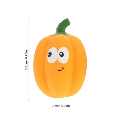 Balacoo 2 Pcs Squeaky Latex Pumpkin Dog Toys, Chew-Redirecting for Destructive Chewing, Teeth-Grinding Texture for Dental Health – for Small & Medium Dogs, Halloween & Fall Play