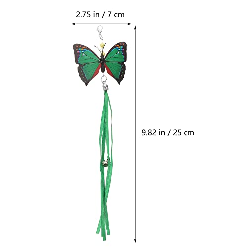 LUOZZY 6 Pcs Butterflies Cat Teaser Attachments and Replacements - Interactive Cat Wand Toys