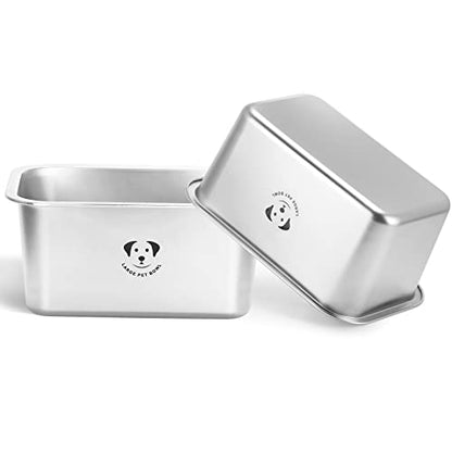 Stainless Steel Dog Bowls for Large Dogs, High Capacity Metal Dog Food Bowls, Food and Water Bowl for Large, X-Large, and Big Dogs 2.65 Gallons - color: Stainless Steel-2.65 gallons