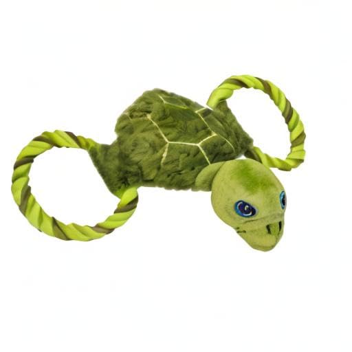 Jolly Pets Jolly Tug-a-Mal Turtle Tug/Squeak Toy, Large - color: Turtle, size: Large