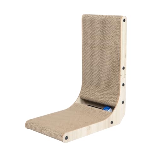Best Pet Supplies Catify Cat Scratcher, Fun Interactive Scratchers, Posts, Poles, Claw Safe, Furniture Saver Indoor Play Support Natural Cat Behaviors Heavy Duty - L-Shape Scratcher, 15.2 x 9.45 - color: L-Shape - 15.2 x 9.45 x 18.9"