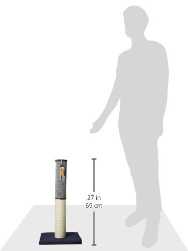 Petlinks Sky Scratch Sisal & Carpet Cat Scratching Post - Gray, One Size - color: Scratching Post